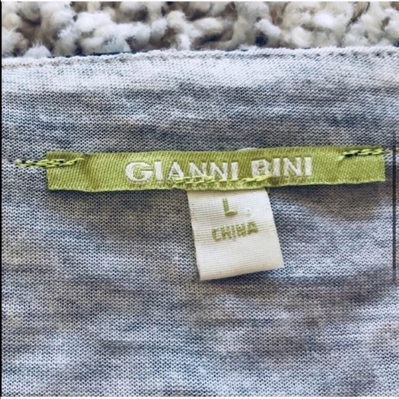Gianni Bini high low leather trim tunic top - Picture 5 of 8